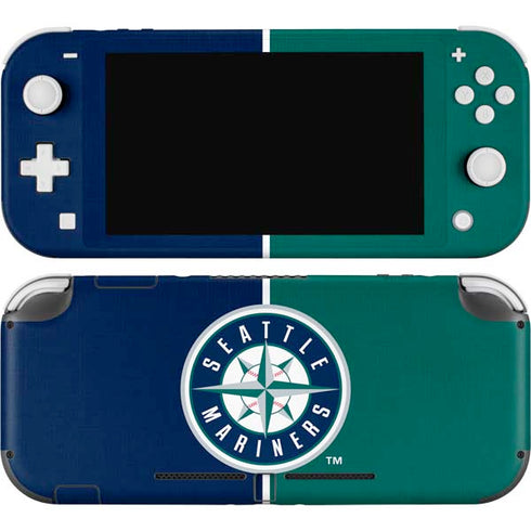 MLB Seattle Mariners Split Nintendo Switch Lite Skin